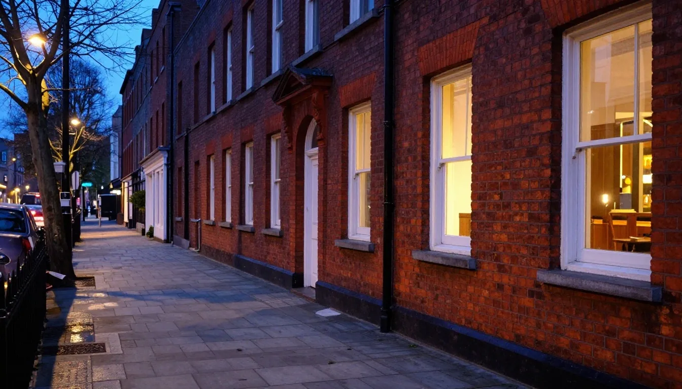 Rathmines Road Lower at dusk, the Dublin 6 street where the store sits among shops and bus stops